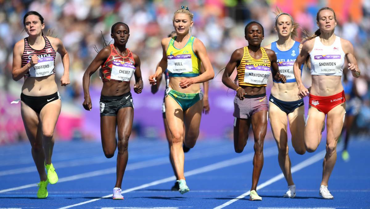 On track: Jessica Hull qualifies for the Commonwealth Games 1500m final. Picture: Shaun Botterill/Getty Images