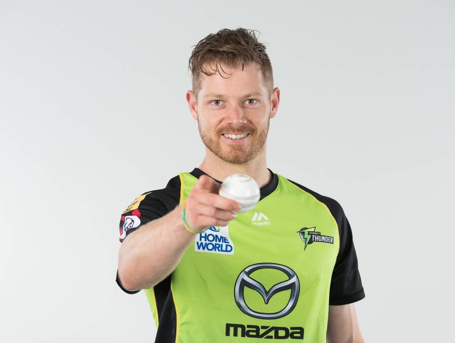 STAYING LOYAL: Nathan McAndrew has re-signed with the Sydney Thunder, settling his Big Bash League future. Picture: Sydney Thunder