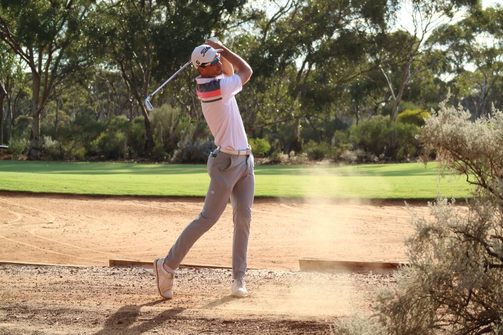 Wollongong's Jordan Zunic in action at the Kalgoorlie Golf Club. Picture: PGA