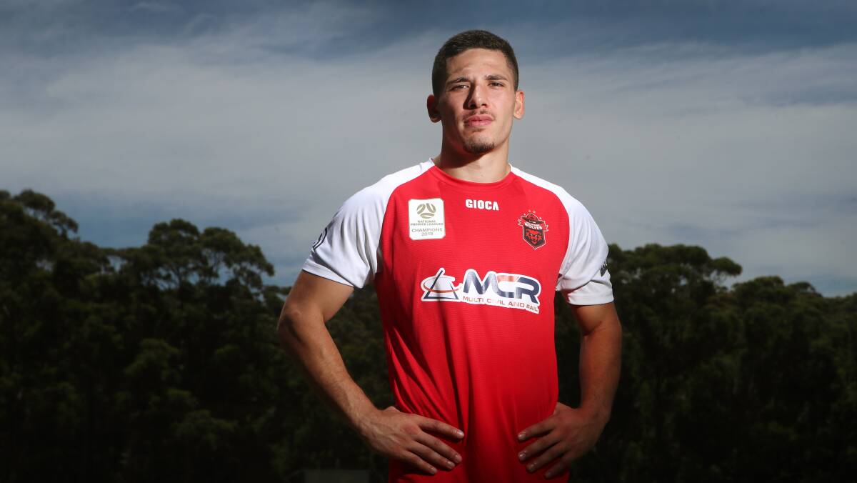 HAPPY: Leroy Jennings had his first hit-out for the Wollongong Wolves on Sunday. Picture: Sylvia Liber