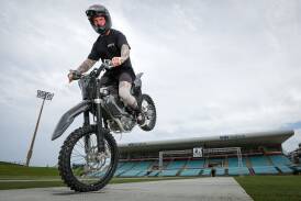 Freestyle motocross athlete Brayden Davies can't wait to entertain the crowd at the Freestyle Kings show at WIN Stadium on Saturday night. Picture by Adam McLean