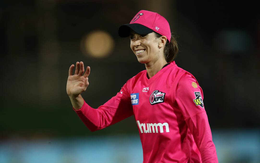 FAREWELL: All-rounder Erin Burns will have to support the Sydney Sixers from afar this Women's Big Bash League season. Picture: Jason McCawley/Getty Images