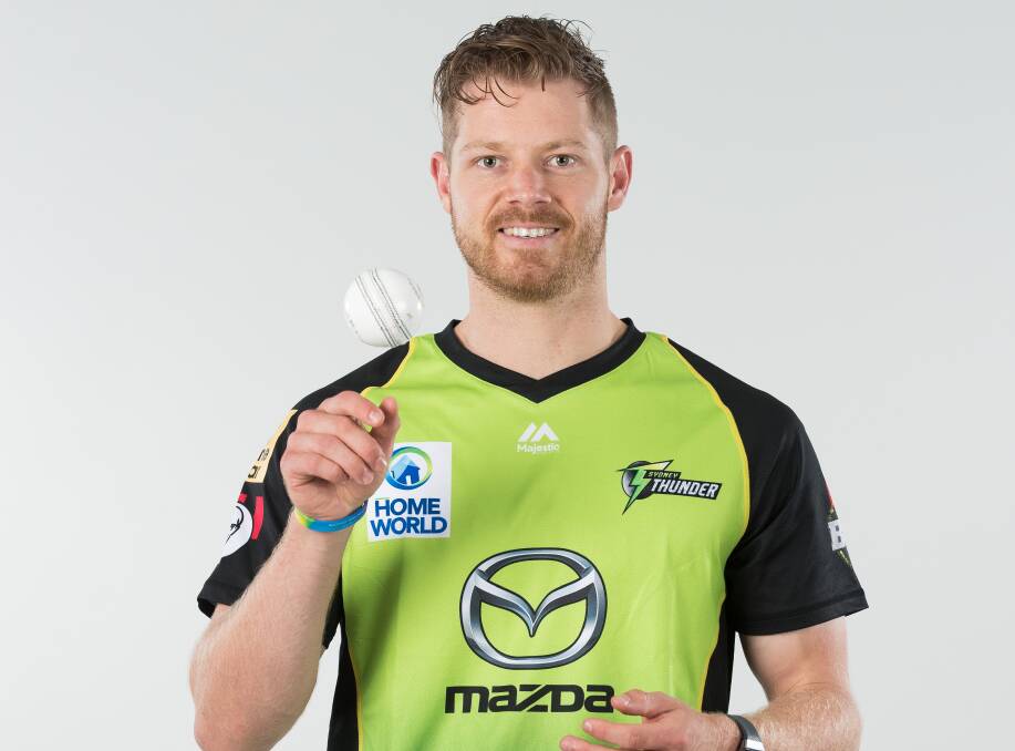HUNGRY: All-rounder Nathan McAndrew. Picture: Sydney Thunder