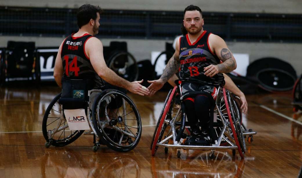 Final battle: Nick Taylor and Luke Pople have played key roles for the Wollongong Roller Hawks. Picture: Anna Warr