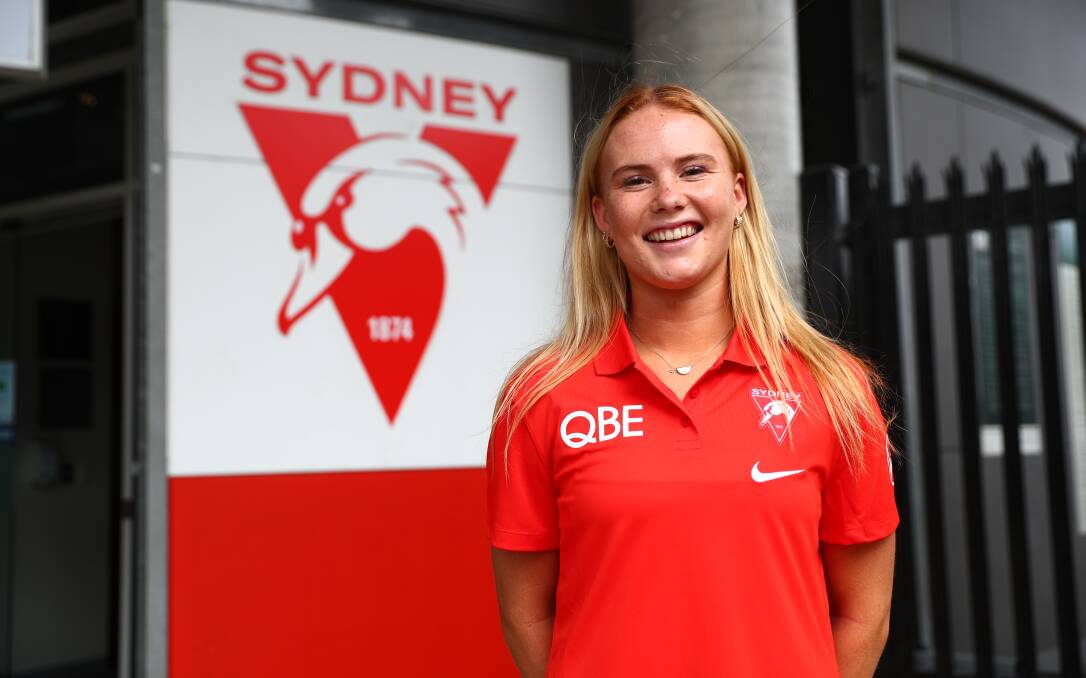 Ruby Sargent-Wilson will play her first game for the Sydney Swans AFLW side on Sunday. Picture by Swans Media