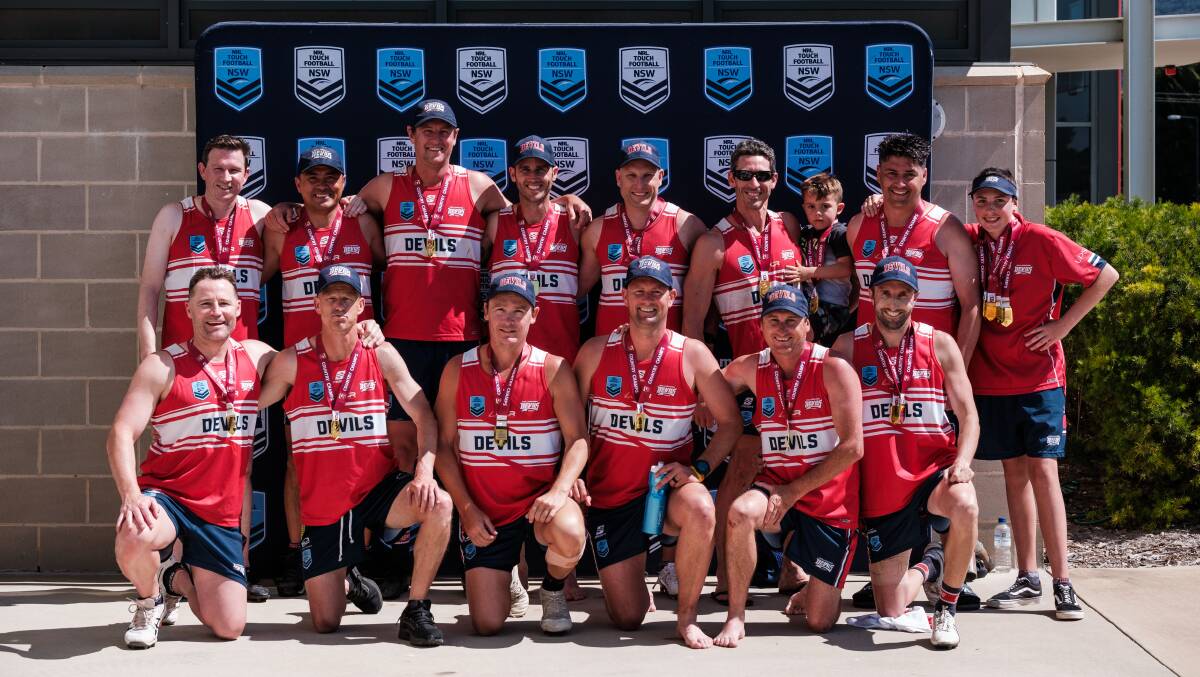 The successful Wollongong men's 30s team. Picture - Wollongong Touch