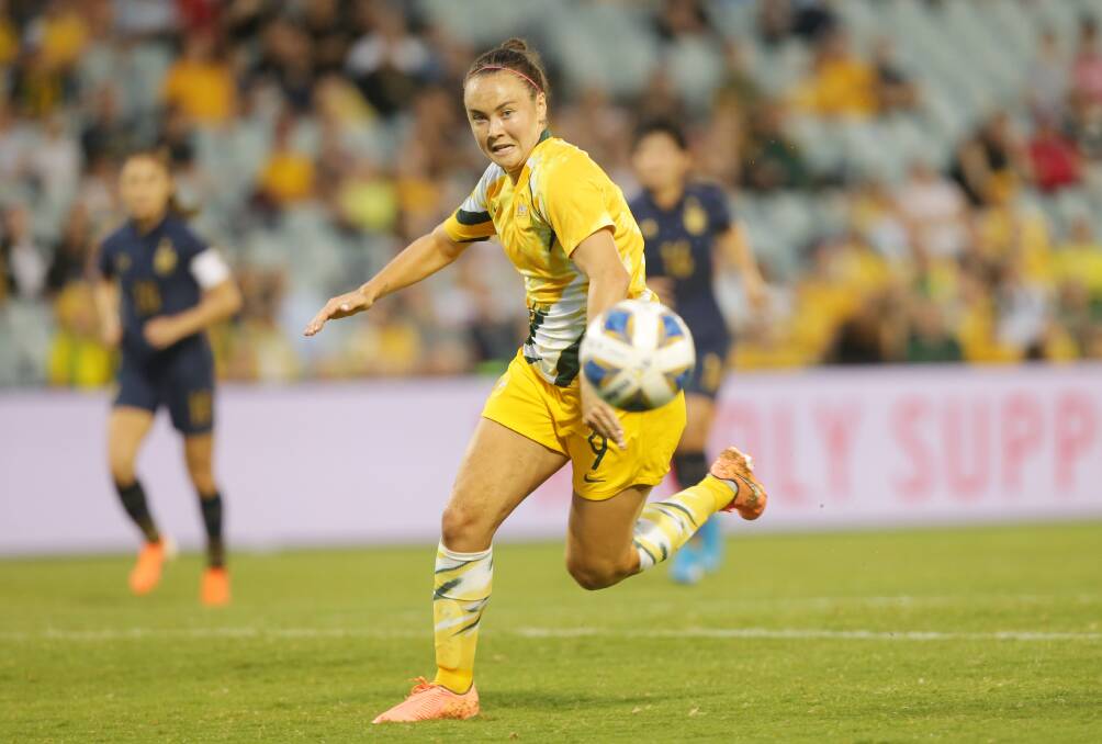 ON THE BALL: Matildas star Caitlin Foord. Picture: Chris Lane