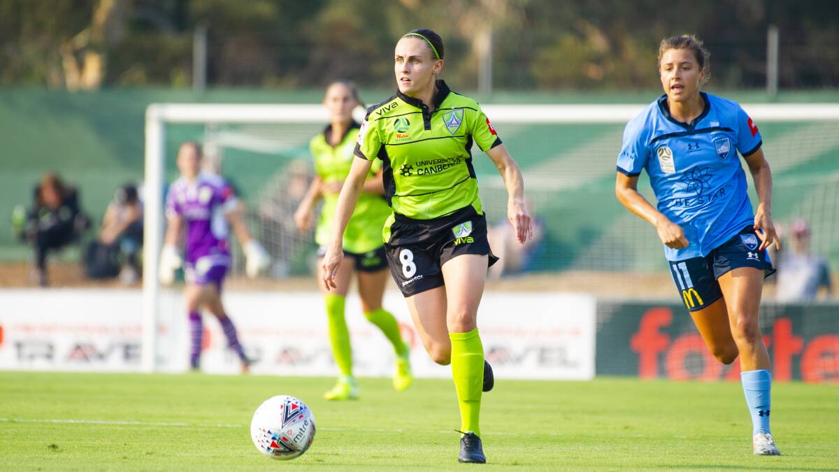 Canberra United W-League midfielder Olivia Price joined the Stingrays on Monday. Picture: Jamila Toderas