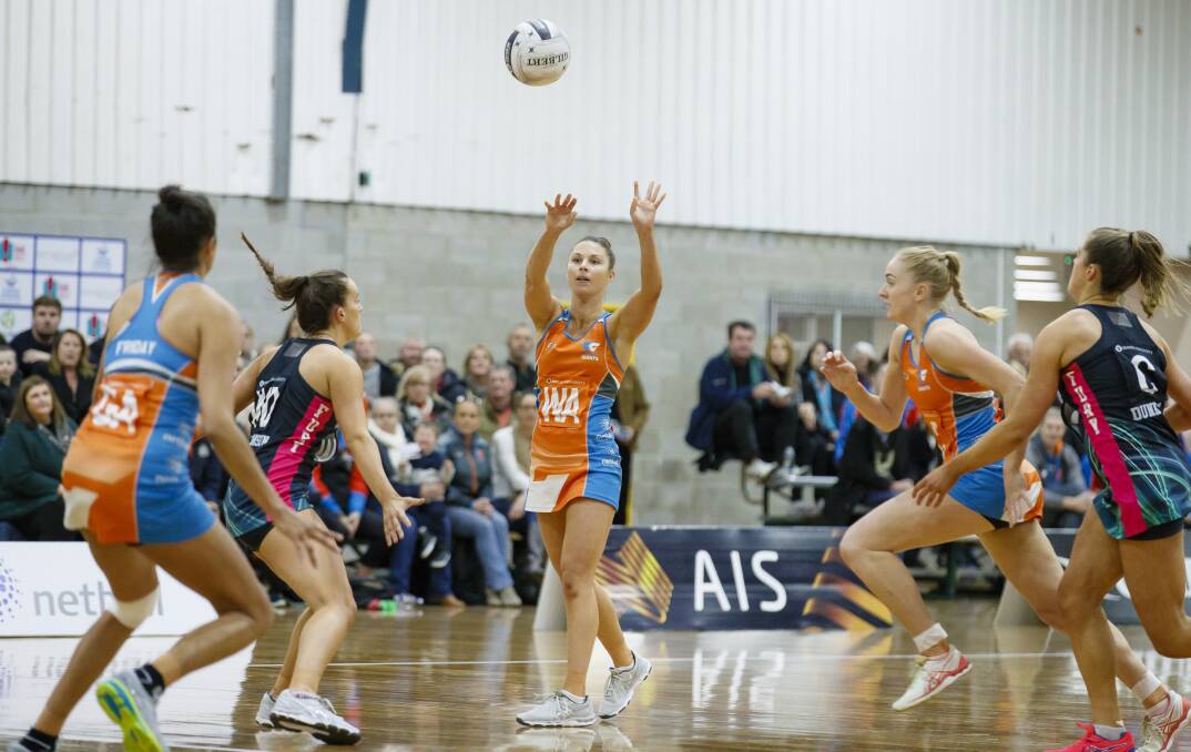 STAR: Taylah Davies in action for the Giants in last year's Australian Netball League. Picture: Sitthixay Ditthavong