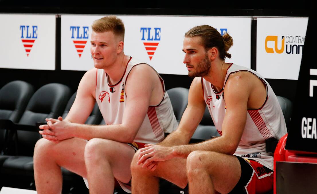 TEAMWORK: Harry and Sam Froling were both in top form against the 36ers on Monday night. Picture: Anna Warr