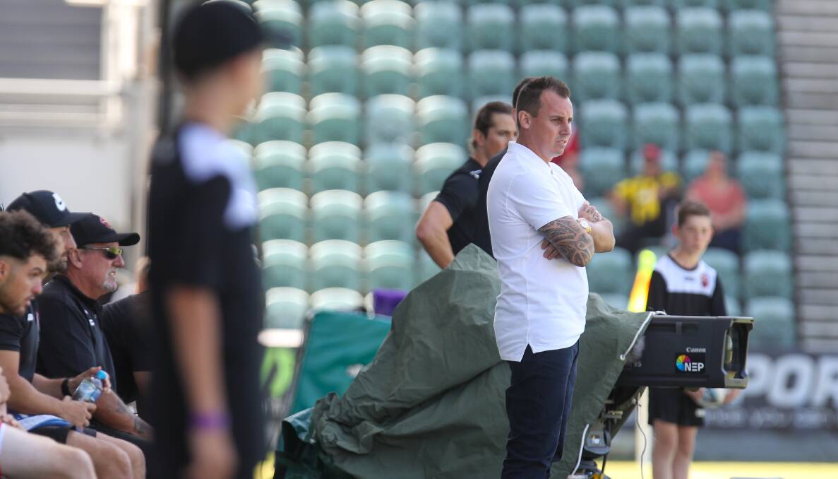 LOOKING FORWARD: Wollongong Wolves coach Luke Wilkshire hasn't been afraid to make tough changes to his side this season. Picture: Adam McLean