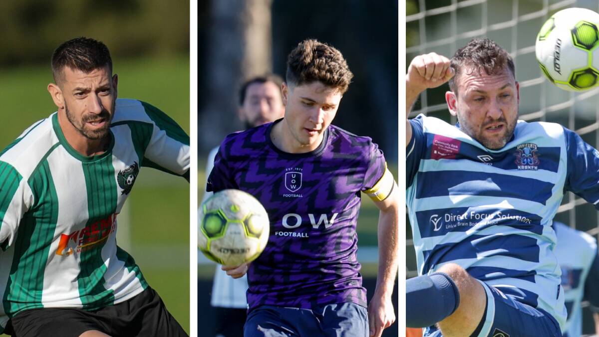 Berkeley Sports (left), University of Wollongong and Oak Flats Kraken are among three of 14 teams to compete in round one of the Bert Bampton Cup this month. Pictures by @gragrapix, Anna Warr and Adam McLean