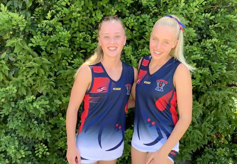 SUPPORT: Good friends Sophie Rodwell and Olivia Colquhoun are set to represent the Australian Tagaroos girls 17-18 development side together.