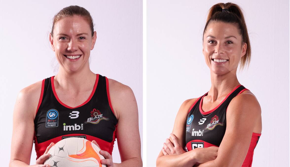 Foundation players Katelyn Anderson (left) and Taylah Davies have departed South Coast Blaze. Picture by May Bailey/Clusterpix Photography 