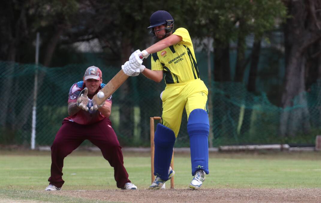 ON THE ATTACK: Kiama captain Zac Parker plays the ball through the off side during a South Coast Twenty20 game last season. Picture: Sylvia Liber
