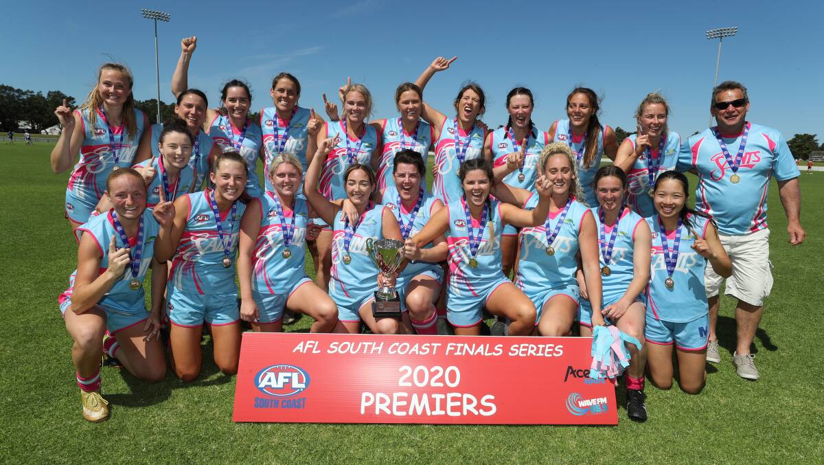 All of the action from the Wollongong Saints' Women's Premier Division grand final win against the Bulldogs. Pictures: Robert Peet