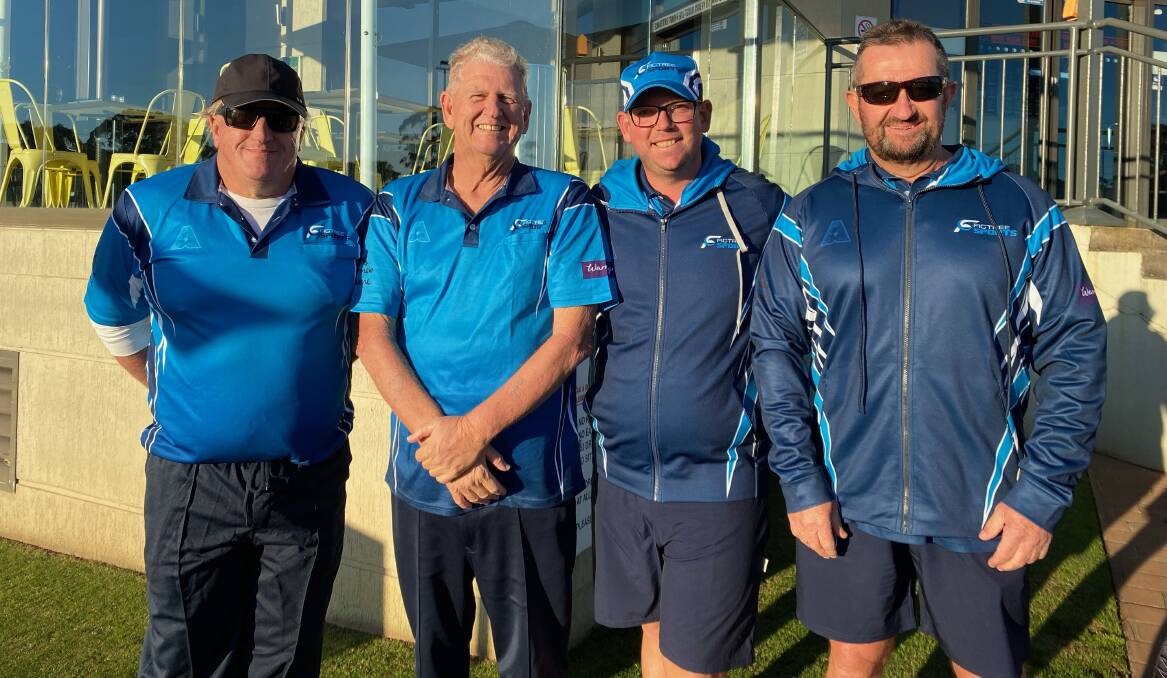 Set to fly: Gary Sampson, Peter Thelan, Matt Miles and Steve Sprod have joined Figtree Falcons and will debut in the new pennants competition.