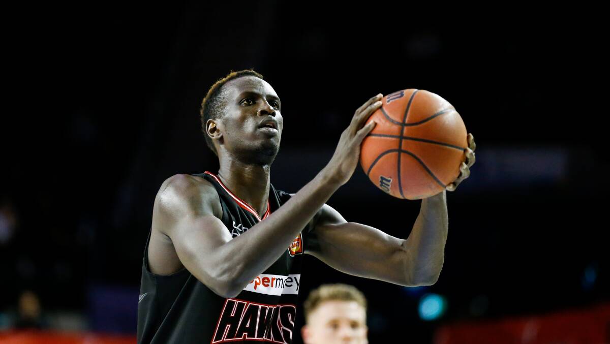 OUT: Deng Deng is leaving the Hawks. Picture: Anna Warr