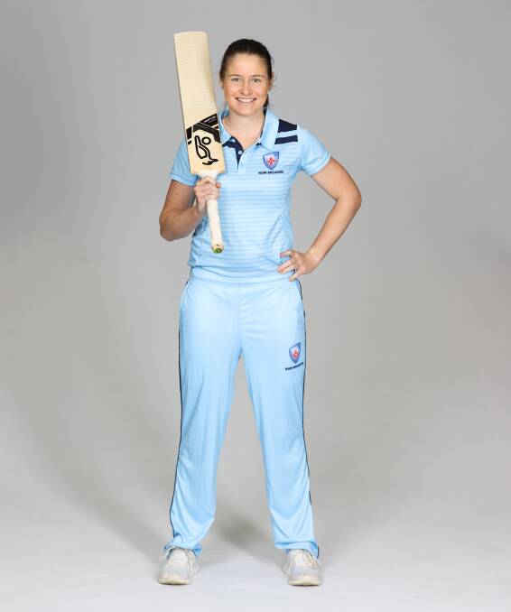 HAPPY IN BLUE: Tahlia Wilson. Picture: Cricket NSW
