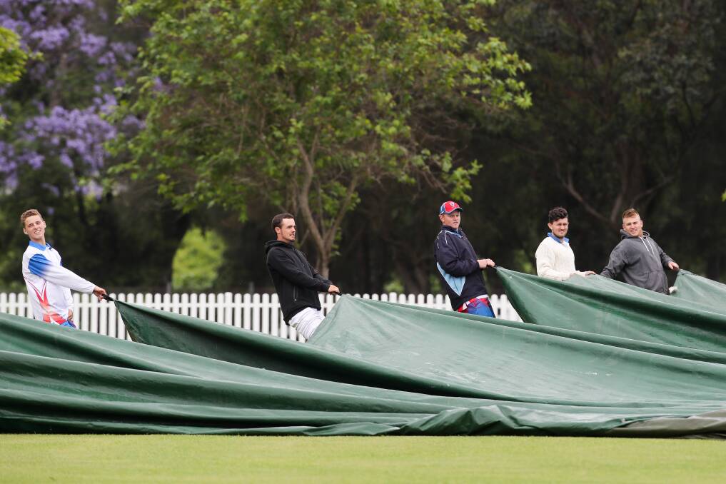SAME OLD STORY: Rain threatens to ruin another day of Cricket Illawarra action on Saturday. Pictures: Adam McLean and Sylvia Liber