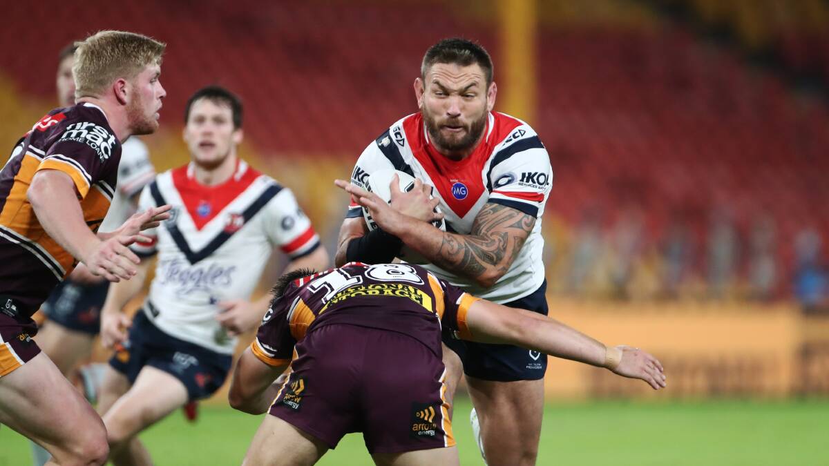 Roosters enforcer Jared Waerea-Hargreaves. Picture: Jason O'Brien/NRL Imagery