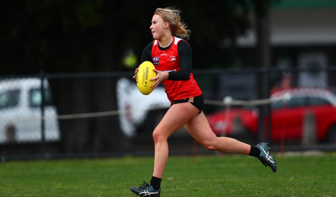 Woonona teenager Ruby Sargent-Wilson is eyeing off her AFLW debut. Picture by Swans Media