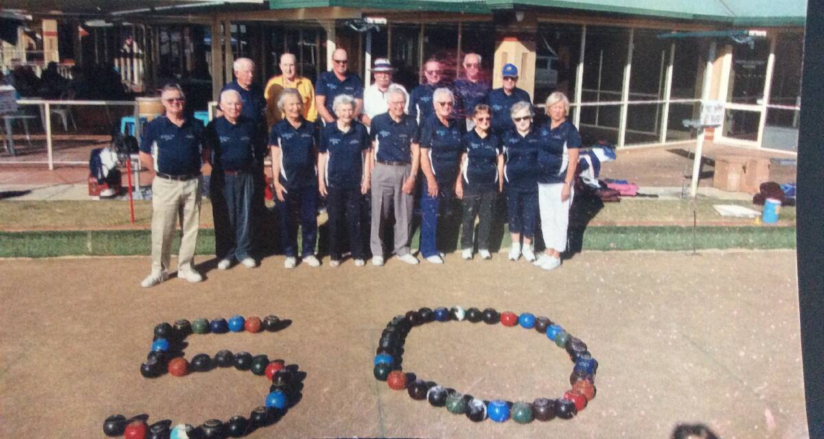 Milestone: The Master Builders Social Bowling Club members met in 2018 to mark their 50th year. 