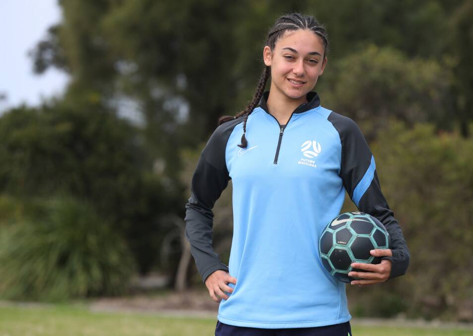 EXCITED: Shellharbour footballer Jynaya Dos Santos is training with the Young Matildas in Mexico ahead of the 2022 FIFA Under-20s Women's World Cup. Picture: Robert Peet