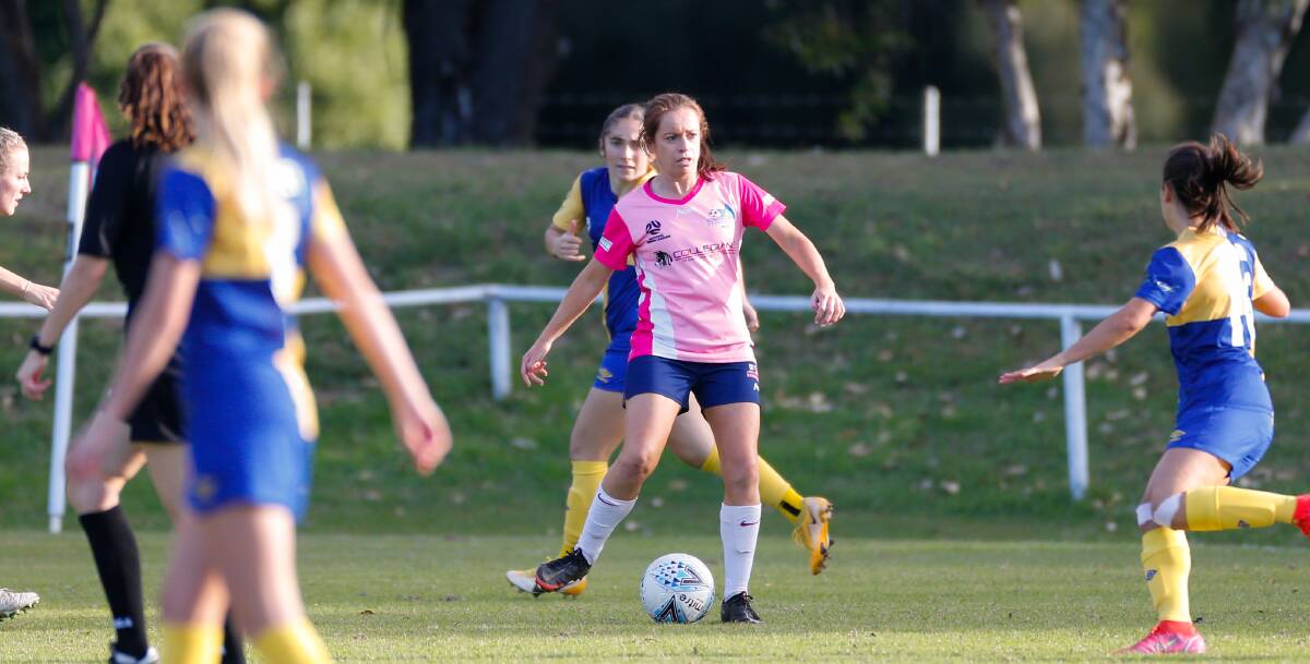 IN THE SPOTLIGHT: Experienced Illawarra Stingrays striker Michelle Carney has been in red-hot form again in 2021. Picture: Anna Warr