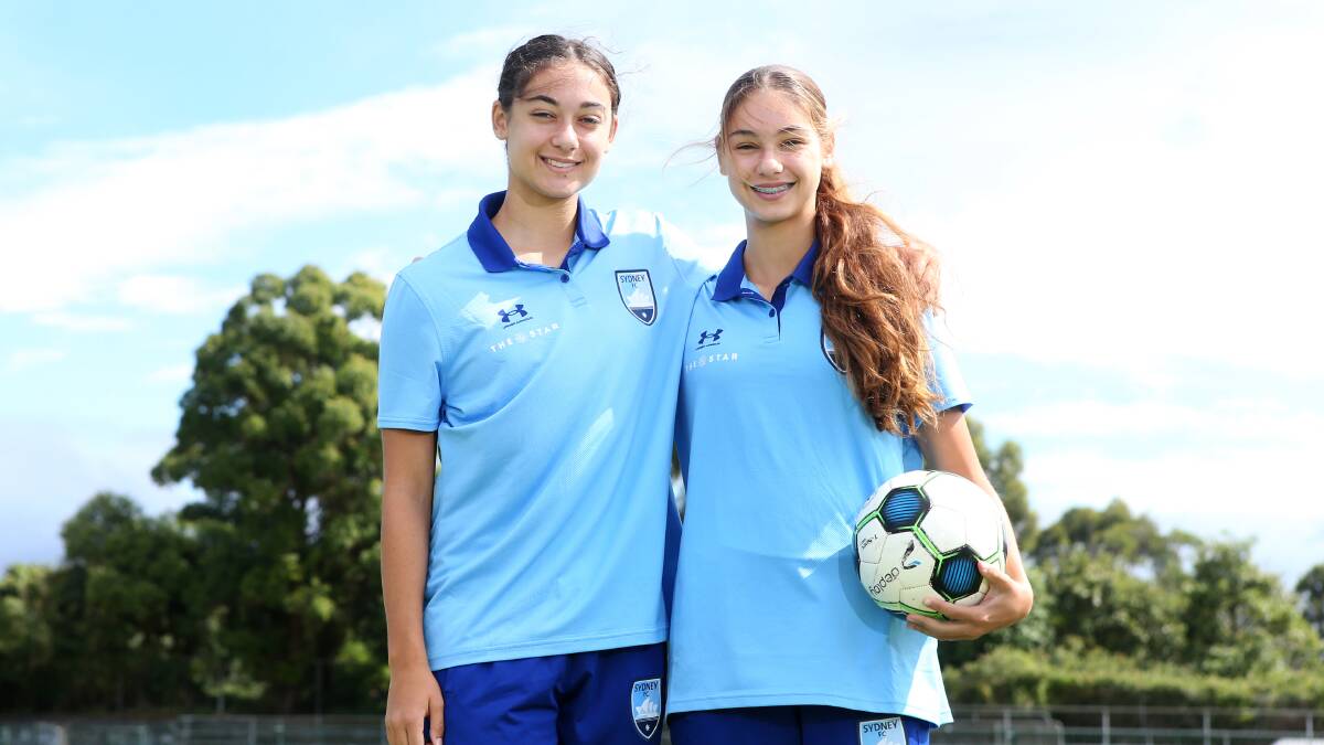 Shellharbour sisters Jynaya Dos Santos and Indiana Dos Santos have been called up to the latest Young Matildas squad. Picture by Sylvia Liber