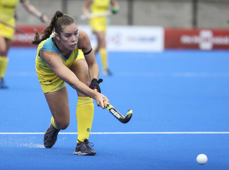 READY: Gerringong's Grace Stewart will line up for the Hockeyroos this weekend. Picture: Grant Treeby/Hockey Australia