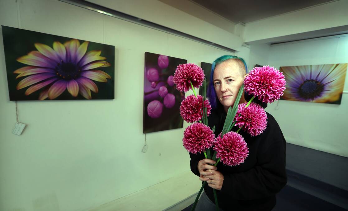 Bird's eye view: Kristy Saliba wants to remind people of the beauty of nature with her work on display in Wollongong until Saturday. Picture: Sylvia Liber