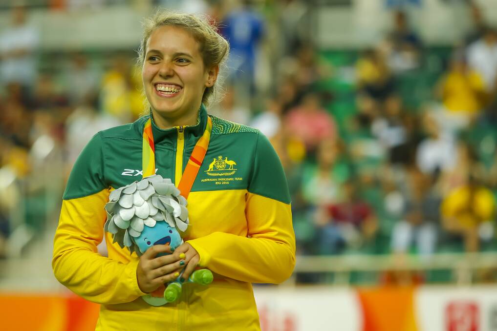 SMILES: Amanda Reid claimed silver in Rio de Janeiro. Photo: Australian Paralympic Committee.