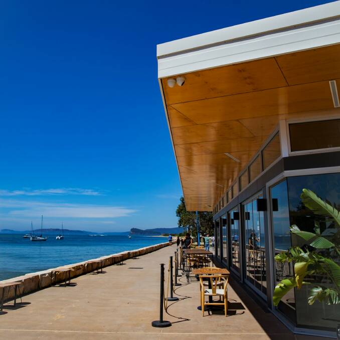 What a view: The Box on the Water is the perfect pick for breakfast at Ettalong. Out in the sun or indoors, you can't lose.