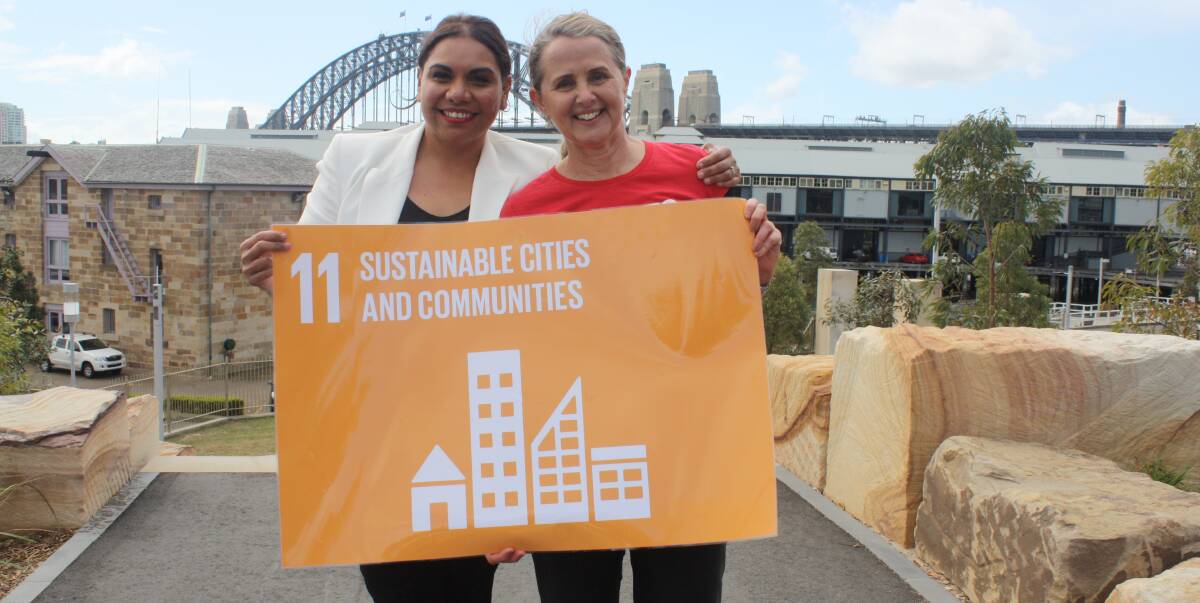 Bull connection: Deborah Mailman and Maree Nutt thinking globally and using their influence to shape a better future. The women are helping develop a blueprint for achieving a more sustainable and equitable world. 