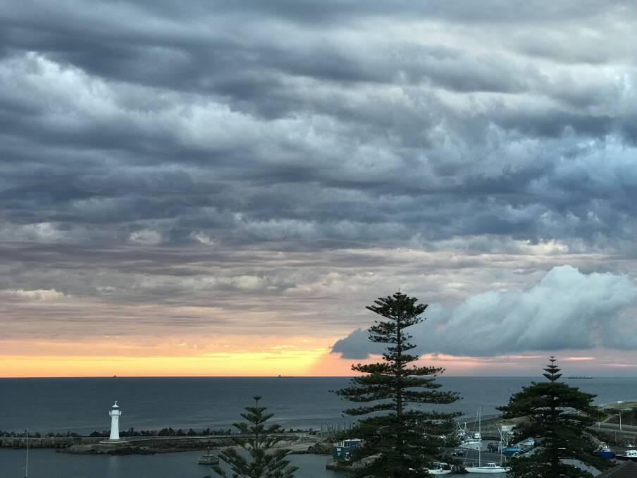 What a view: Sunrise from Mercury reader Artthur Booth's balcony. Send us your picture to letters@illawarramercury.com.au or post to our Facebook page. 