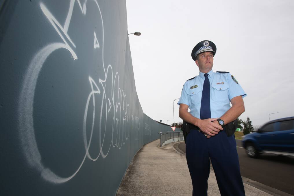 Supt Craner is targeting graffiti and has plans to help offenders look differently at the community in which they live. 