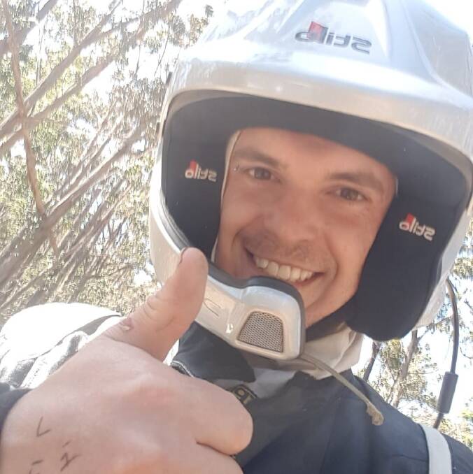 Mount Warrigal resident Tristan Kent, who is a semi-professional rally car driver, is accused of biting off part of his girlfriend's ear on the weekend. Picture: Facebook
