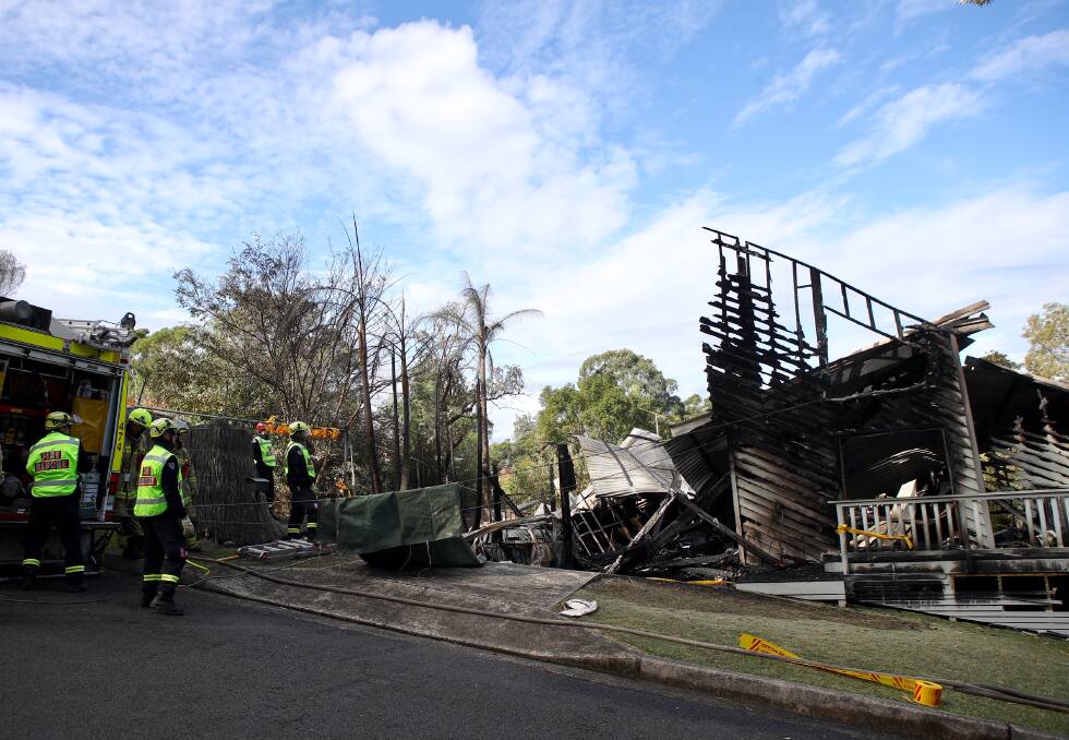 Tragedy: Fire and Rescue NSW investigators along with police forensics officers were on scene on Tuesday morning looking into the cause of the fire.