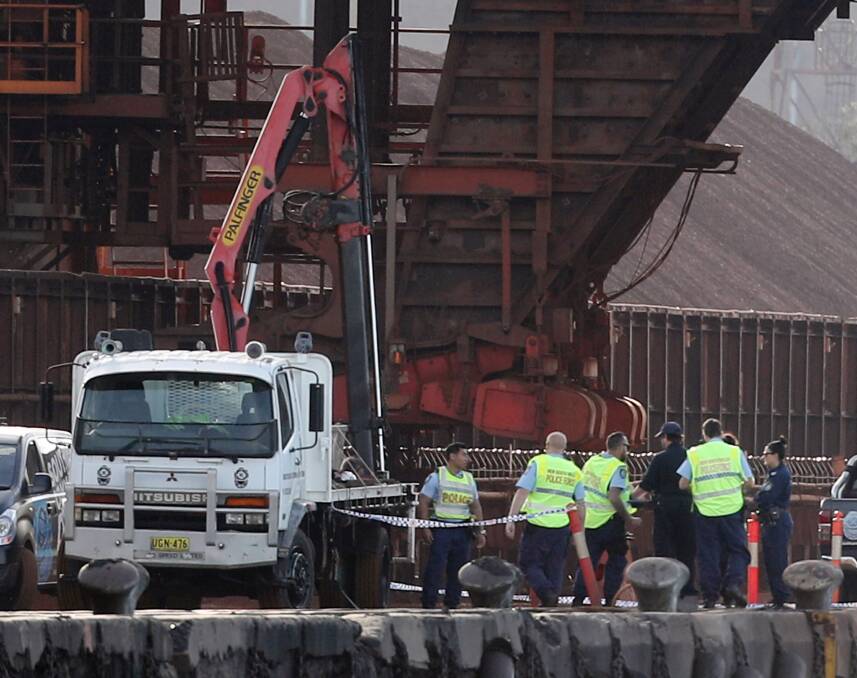 A Southern Commercial Divers employee was working at the wharf known as Berth 112 when died after being involved in a workplace incident. Pictures: Robert Peet and Sylvia Liber
