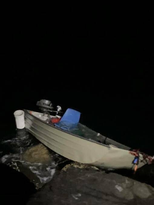 Two people got into trouble on Saturday night when their boat encountered mechanical problems. Picture: Surf Life Saving Illawarra 