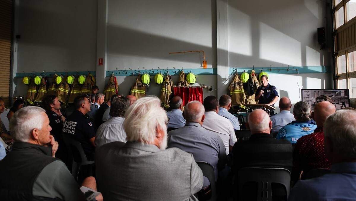 Past and present firefighters gathered to celebrate the centenary of the Bulli fire brigade. Picture: Adam McLean