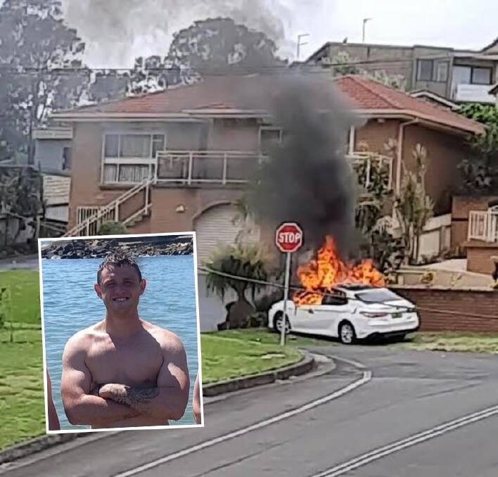 Ricki Cochran was allegedly driving a Toyota Camry when he led police on a pursuit before he crashed the car into a retaining wall and later set it alight. Picture: Supplied, Facebook