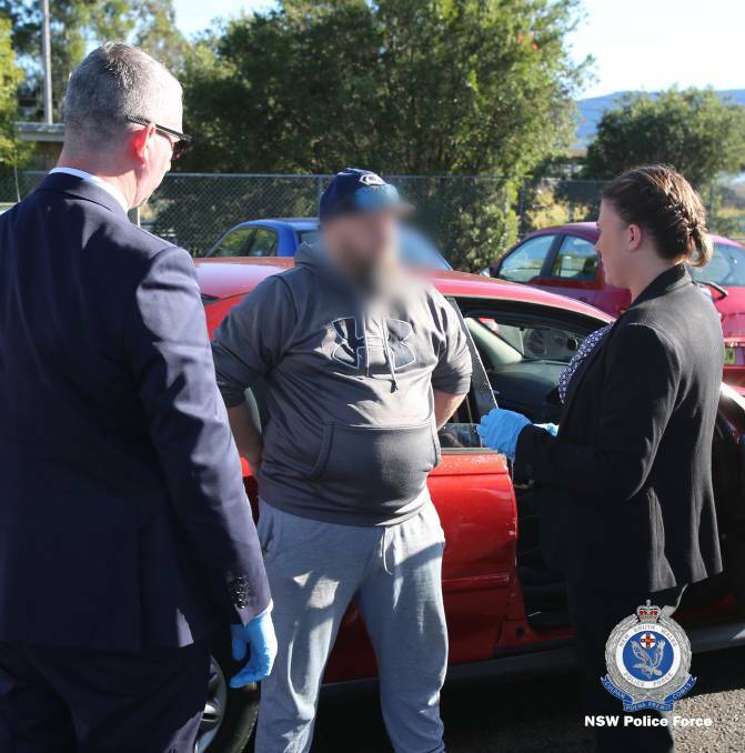 Police seized Pusser's phone after his arrest and found child abuse material on it. Picture: NSW Police