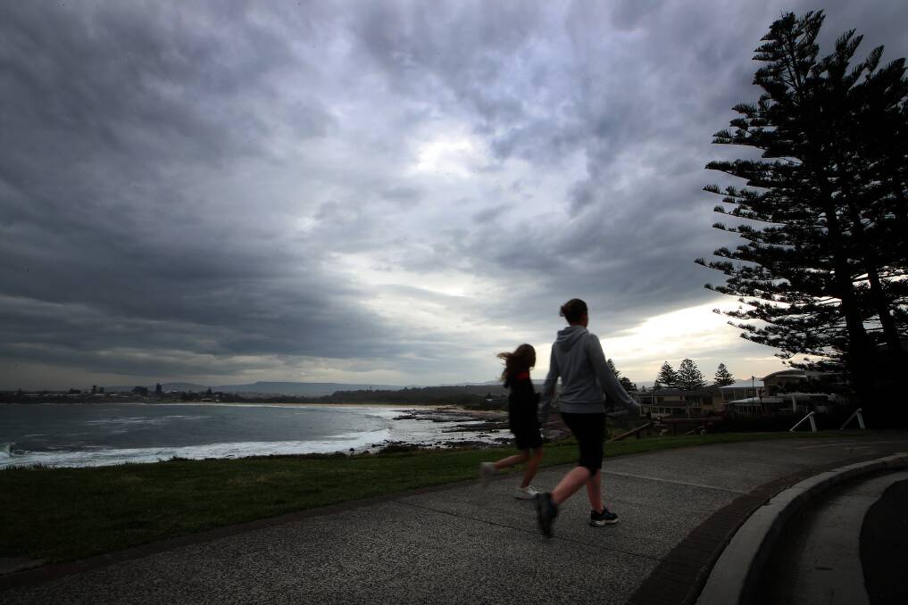 Gloomy: Rain is expected on Thursday in Wollongong however will be sunny across the long weekend. Picture: Sylvia Liber