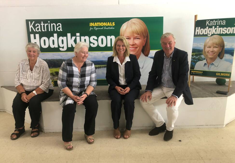 Backing: Former federal members Jo Gash, Ann Sudmalis, and John Sharp have thrown their support behind Nationals candidate Katrina Hodgkinson. Picture: Supplied