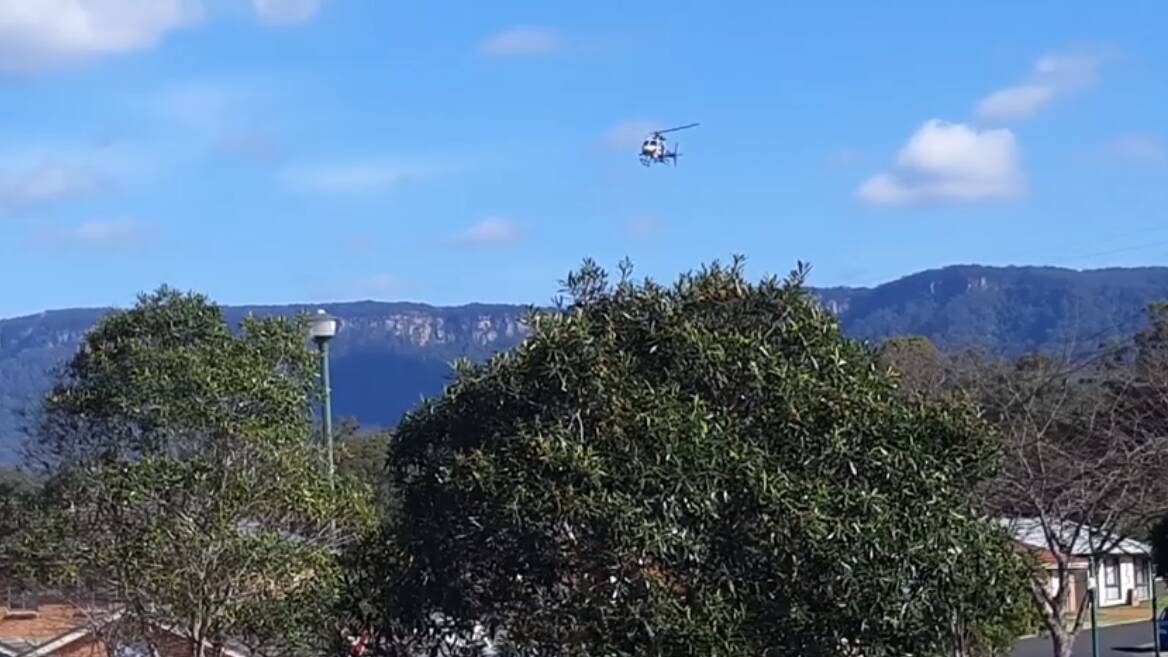 PolAir is in the sky trying to find a driver who failed to stop. Picture: Facebook