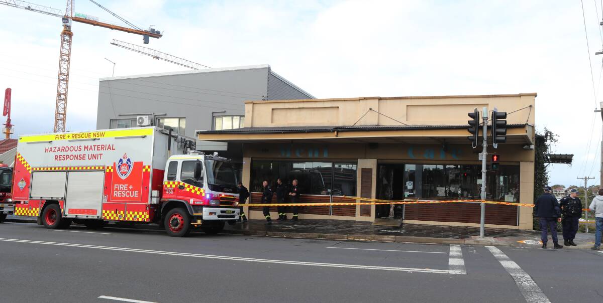 A popular cafe on Crown Street was destroyed by fire last year. Picture: Robert Peet