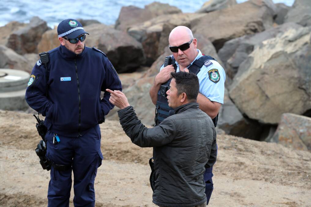 Mr Tran's brother-in-law Bang Tran spoke to police after they found Mr Tran's car. Picture: Robert Peet