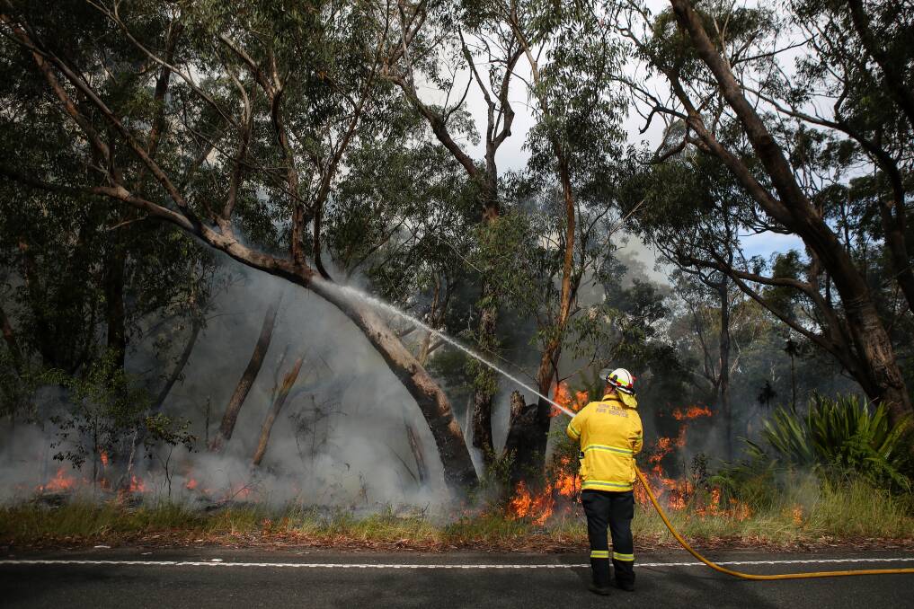 Hazard reduction operations are carried out in the Helensburgh and northern suburbs of the Illawarra because there is an extreme risk of bushfires igniting in the dense bushland. Picture: Adam McLean